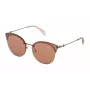 TOUS óculos de sol STO370V 8FCG mulher armação em acetato lentes degradê castanhas 59mm