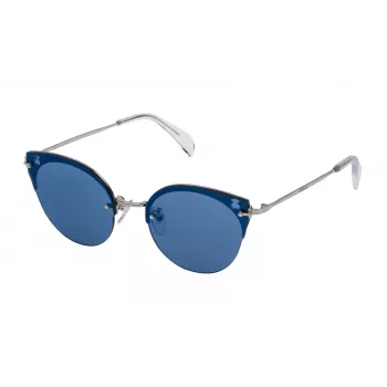 Óculos de sol de mulher TOUS STOA09-56579B Havana acetato quadrados castanho degradê 56mm