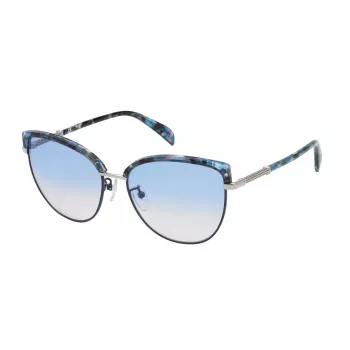 Óculos de sol de mulher TOUS STO436570SN9 Havana castanho armação de acetato lentes degradê castanhas 57mm