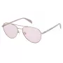 Óculos de sol de mulher TOUS STO437-560E59 Havana acetato armação quadrada lente degradê castanha 56mm