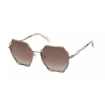 Óculos de sol TOUS mulher STO445-57A39G olho de gato acetato Havana Brown Tortoise 57/19/140 mm UV400