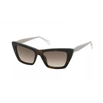 TOUS Óculos de sol de mulher STOB45-5401AY - armação retangular em acetato, lentes cinzentas degradê, proteção UV400