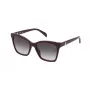 TOUS Óculos de sol de mulher STOB505509FH Armação de acetato Havana Lentes degradê castanhas 55/18/140 mm