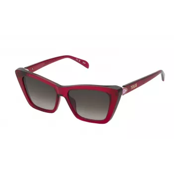 Óculos de sol de mulher TOUS STOB82S540AFD castanho Havana armação em acetato lentes castanhas degradê 54/15/135 mm