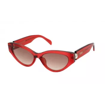 Óculos de sol de mulher TOUS STOB84V550VC2 borboleta Havana acetato castanho degradê UV400