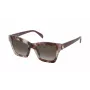 TOUS óculos de sol para mulher STOC17-520Z02 armação angular de acetato Havana lentes castanhas degradê 52/20/140 mm
