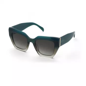 Óculos de sol de mulher TOUS STOC37-510D77 Havana castanho acetato armação retangular com lentes degradê castanhas 51/21/140 mm