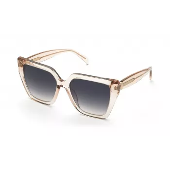 TOUS óculos de sol de mulher STOC40-5609TU - armação retangular preta com lentes cinzentas degradê - 56/17/140 mm