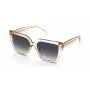 TOUS óculos de sol de mulher STOC40-5609TU - armação retangular preta com lentes cinzentas degradê - 56/17/140 mm