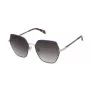 TOUS Óculos de sol de mulher STO461-570E66 Havana castanho acetato armação integral quadrado modificado