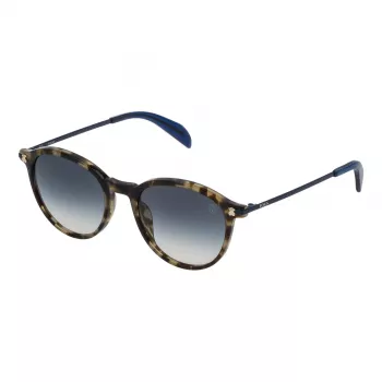 TOUS Óculos de sol para mulher STO993-5006ZE Cat-Eye Havana acetato castanho degradê UV400 50/19/135 mm