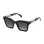 Óculos de sol TOUS para mulher STOB91-520700 armação de acetato preta quadrada lentes de policarbonato cinzentas UV400 52/22/140 mm