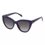 Óculos de sol de mulher TOUS STOC21-530T81 Havana acetato armação quadrada lente degradê castanha 53/18/140 mm