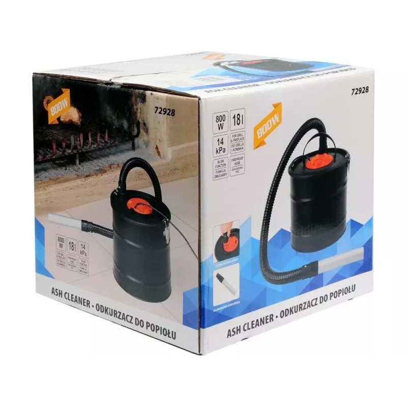 Aspirador de cinzas TOYA 72928 1200 W 20 L aço inoxidável