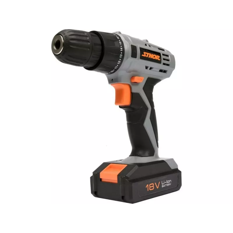 Berbequim com percussão TOYA Sthor 78983, 780 W, bucha de coroa dentada 13 mm, 0-3000 rpm, função martelo, Softgrip, com punho auxiliar e limitador de profundidade
