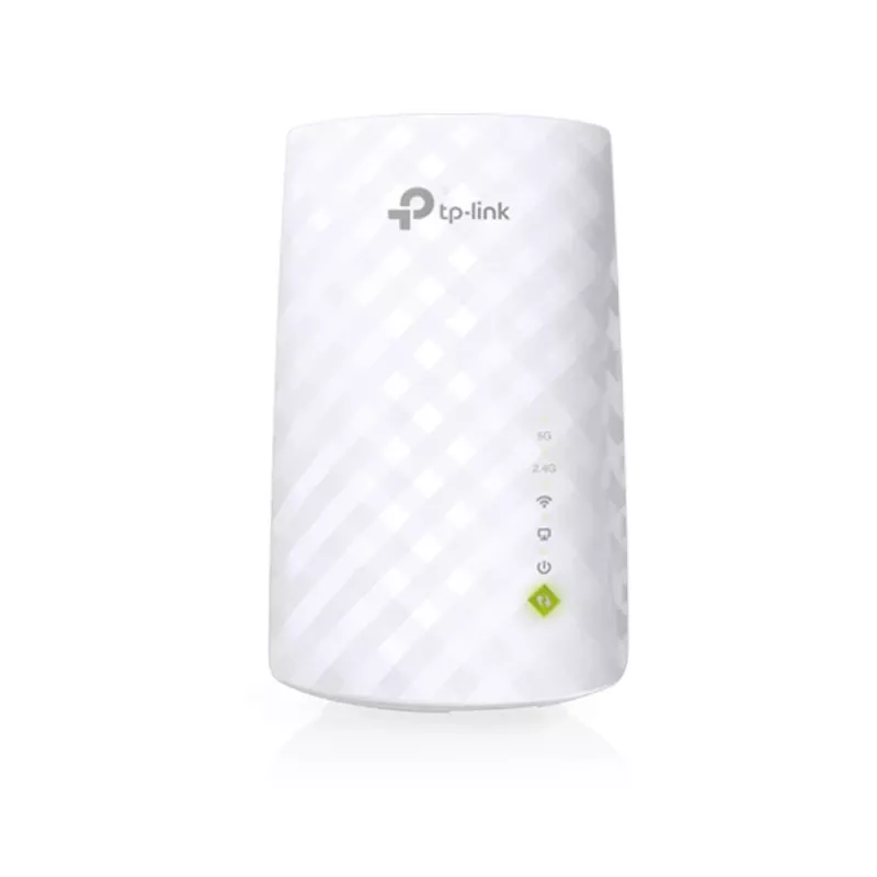 Repetidor Wi-Fi TP-Link AC750 RE200 - amplificador de sinal de tomada dual band, 1 porta Ethernet, WPS, modo ponto de acesso