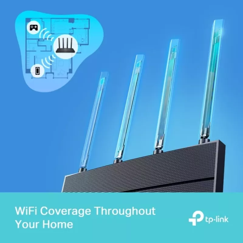 TP-Link Archer AX18 router sem fios Gigabit de banda dupla (2,4 GHz / 5 GHz), preto