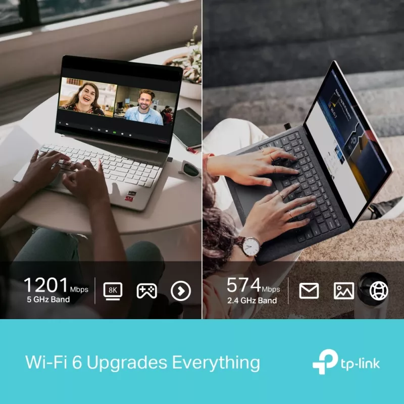 Adaptador USB TP-LINK Archer TX1800U Nano AX1800 Dual Band Wi-Fi 6, 1.8 Gbps