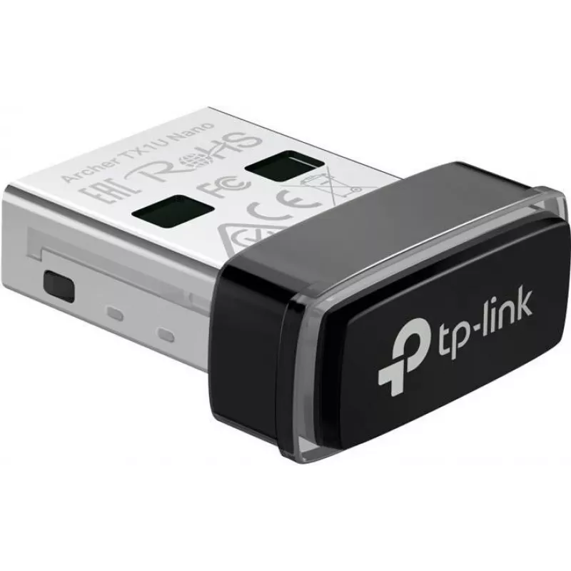 TP-Link Archer TX1U Nano AX300 Adaptador USB Wi-Fi 6 com Antenas Internas, USB 2.0