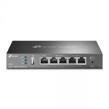 TP-LINK ER605 SafeStream Router - Router VPN Gigabit com switch de 4 portas, 3 portas WAN, montagem na parede