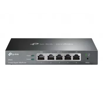 TP-LINK ER605 SafeStream Router - Router VPN Gigabit com switch de 4 portas, 3 portas WAN, montagem na parede