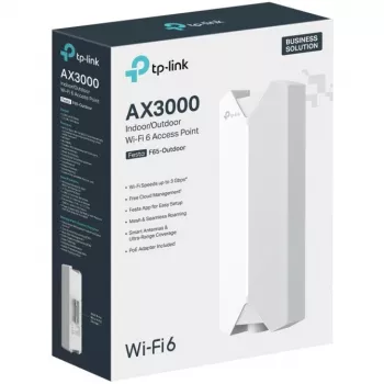 TP-Link Festa F65-Outdoor (EU) AX3000 ponto de acesso Wi-Fi 6 exterior, dual-band, PoE+, IP67