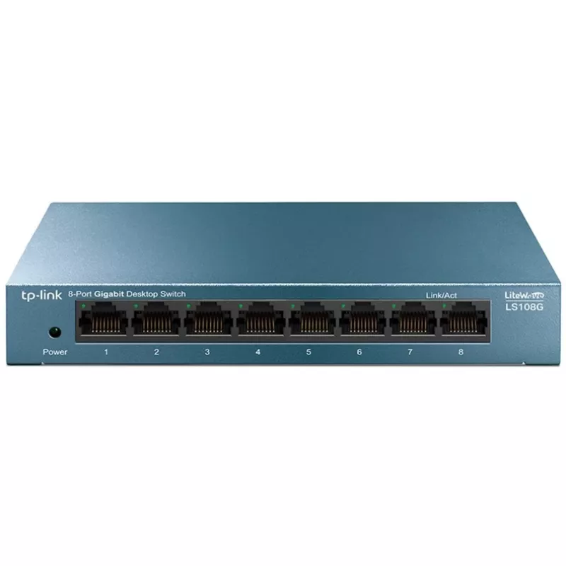 TP-Link LiteWave LS108G - Switch - não gerido - 8 x 10/100/1000 - Desktop - AC 220 V