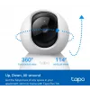 Câmara de segurança Wi-Fi para casa TP-Link Tapo C200C com rotação e inclinação, 2 MP 1080p Full HD, 360° horizontal / 114° vertical, áudio bidirecional, visão noturna até 12 m, microSD até 512 GB, branca
