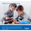 Câmara de segurança Wi-Fi para casa TP-Link Tapo C200C com rotação e inclinação, 2 MP 1080p Full HD, 360° horizontal / 114° vertical, áudio bidirecional, visão noturna até 12 m, microSD até 512 GB, branca