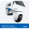 TP-LINK Tapo C615G KIT V1 Kit de câmara de segurança alimentada por energia solar - Câmara de vigilância de rede PTZ exterior, à prova de pó/intempéries, cor dia e noite