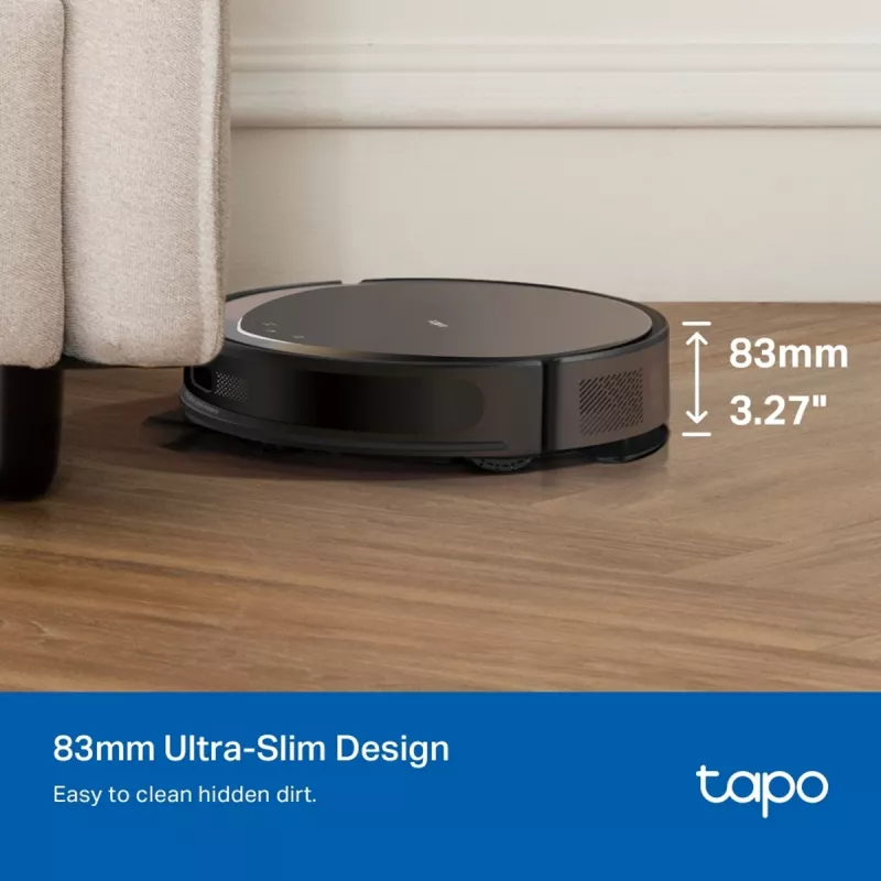 TP-Link Tapo RV20 Max Plus Aspirador e Robô de Lavagem com Estação de Recolha, Navegação LiDAR, 4200 Pa de Sucção, Bateria 2600 mAh, Wi-Fi, Alexa e Google Assistant