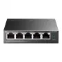 Switch Gigabit Easy Smart TP-Link TL-SG105PE com 4 portas PoE+