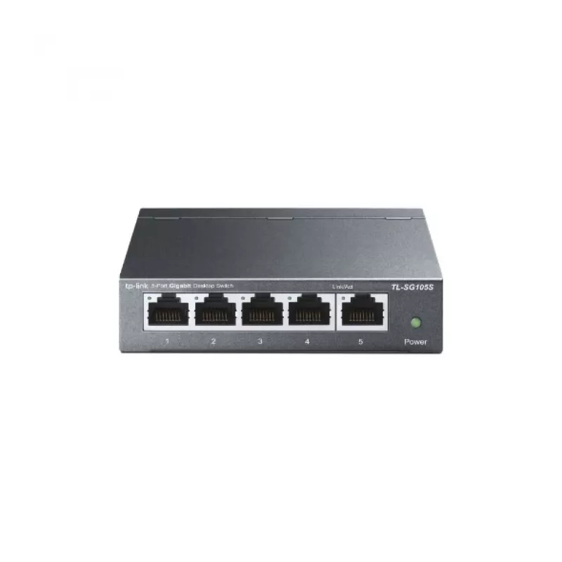 TP-Link TL-SG105S Switch Gigabit de secretária 5 portas, caixa metálica, v5.0