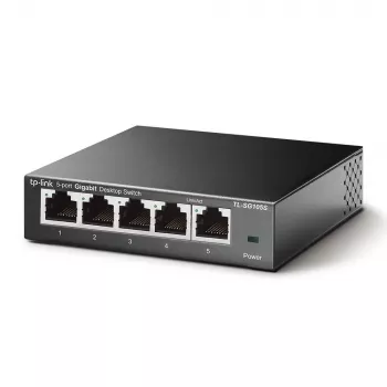 TP-Link TL-SG105S Switch Gigabit de secretária 5 portas, caixa metálica, v5.0