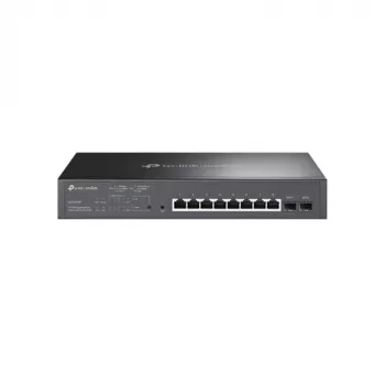 Switch TP-LINK TL-SG2210MP Smart Managed Layer 2+, 8 portas Gigabit PoE+ com 2 slots SFP, orçamento PoE 150W, montagem em rack