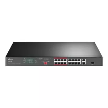 TP-Link TL-SL1218P switch Fast Ethernet PoE+ 18 portas com 2 Gigabit e 1 SFP