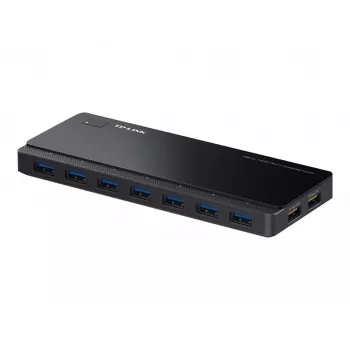 Hub USB 3.0 TP-LINK UH720 de 7 portas com 2 portas de carregamento inteligente - preto