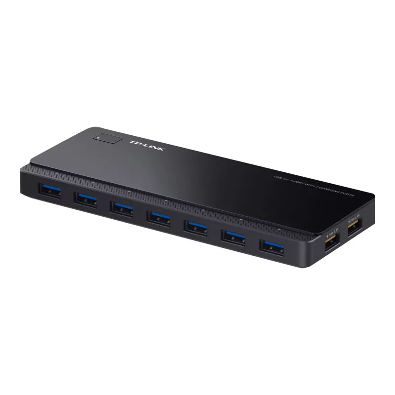 Hub USB 3.0 TP-LINK UH720 de 7 portas com 2 portas de carregamento inteligente - preto