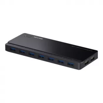 Hub USB 3.0 TP-LINK UH720 de 7 portas com 2 portas de carregamento inteligente - preto