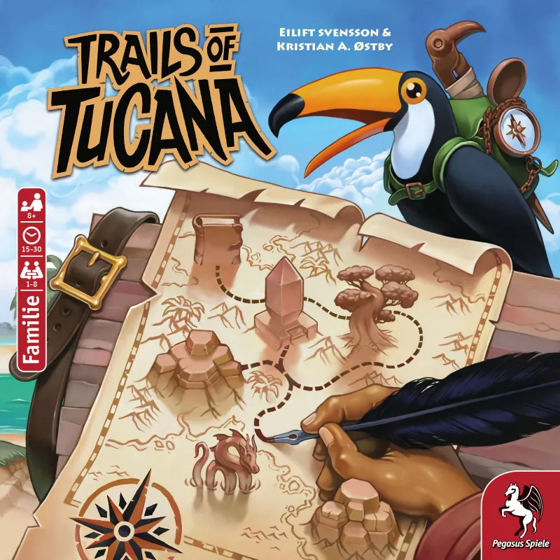 Jogo de tabuleiro Trails of Tucana - Flip & Write