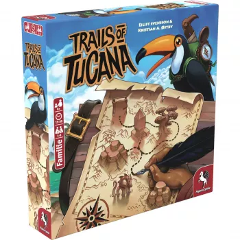 Jogo de tabuleiro Trails of Tucana - Flip & Write