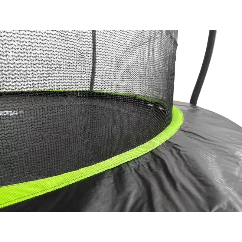 Trampolim LEAN Sport Max 14ft preto-verde