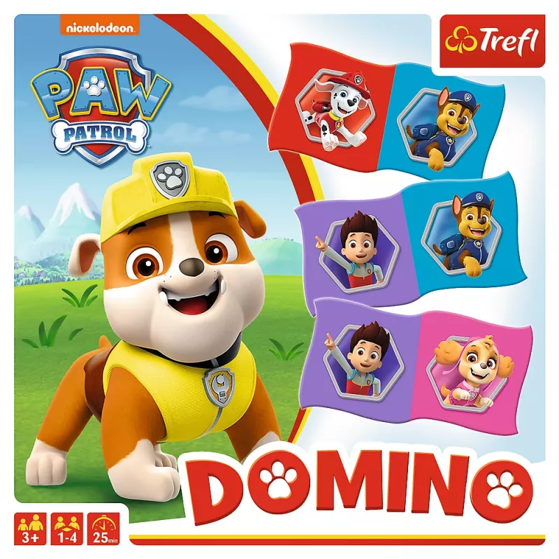 TREFL GRY Dominó Patrulha Pata – jogo educativo para crianças