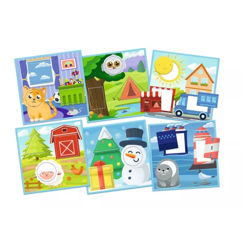 TREFL GRY Jogo educativo Cores e Formas ABC para crianças pequenas Família Treflik Trefl 02904