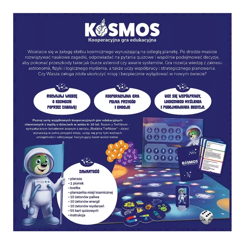 TREFL GRY Jogo educativo: Cosmos – A Família Treflik Trefl 02911