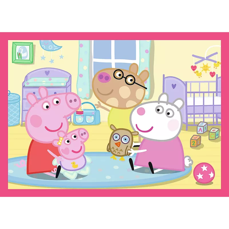 TREFL PUZZLE Puzzle 4 em 1 (12, 15, 20, 24) – A Peppa adora aventuras – Trefl 34672
