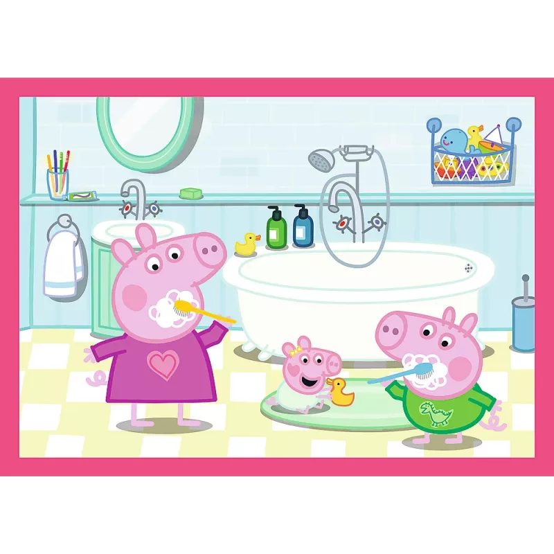 TREFL PUZZLE Puzzle 4 em 1 (12, 15, 20, 24) – A Peppa adora aventuras – Trefl 34672
