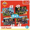 TREFL PUZZLE Puzzle 4 em 1 - Adventures of Fireman Sam