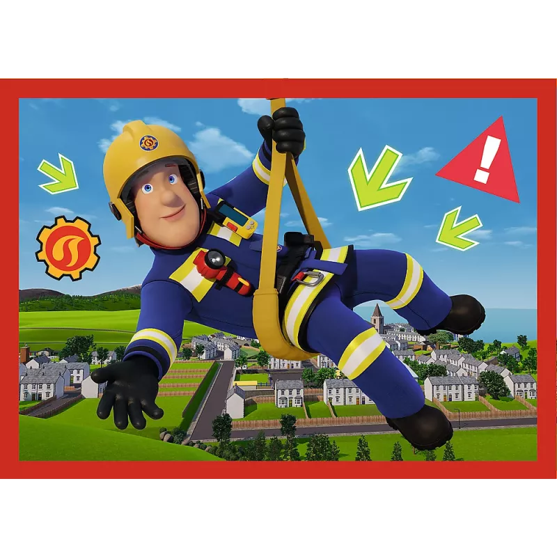 TREFL PUZZLE Puzzle 4 em 1 - Adventures of Fireman Sam