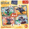 TREFL PUZZLE Puzzle 4 em 1 – Férias havaianas – Disney Stitch Trefl 34666